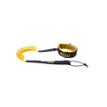 Leash de rodilla en espiral para tabla de wing foil ION Wing Board Leash Core Coiled Knee en color mostaza