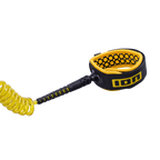 Leash de tobillo en espiral para tabla de wing foil ION Wing Board Leash Core Coiled Ankle en color mostaza