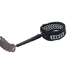 Leash de tobillo en espiral para tabla de wing foil ION Wing Board Leash Core Coiled Ankle en color negro