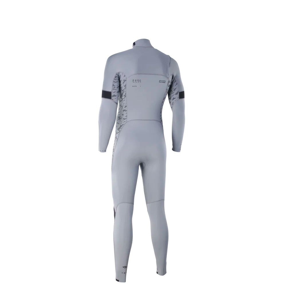 Traje de neopreno para hombre ION Seek Core 5/4 Front Zip en color Sage Grey