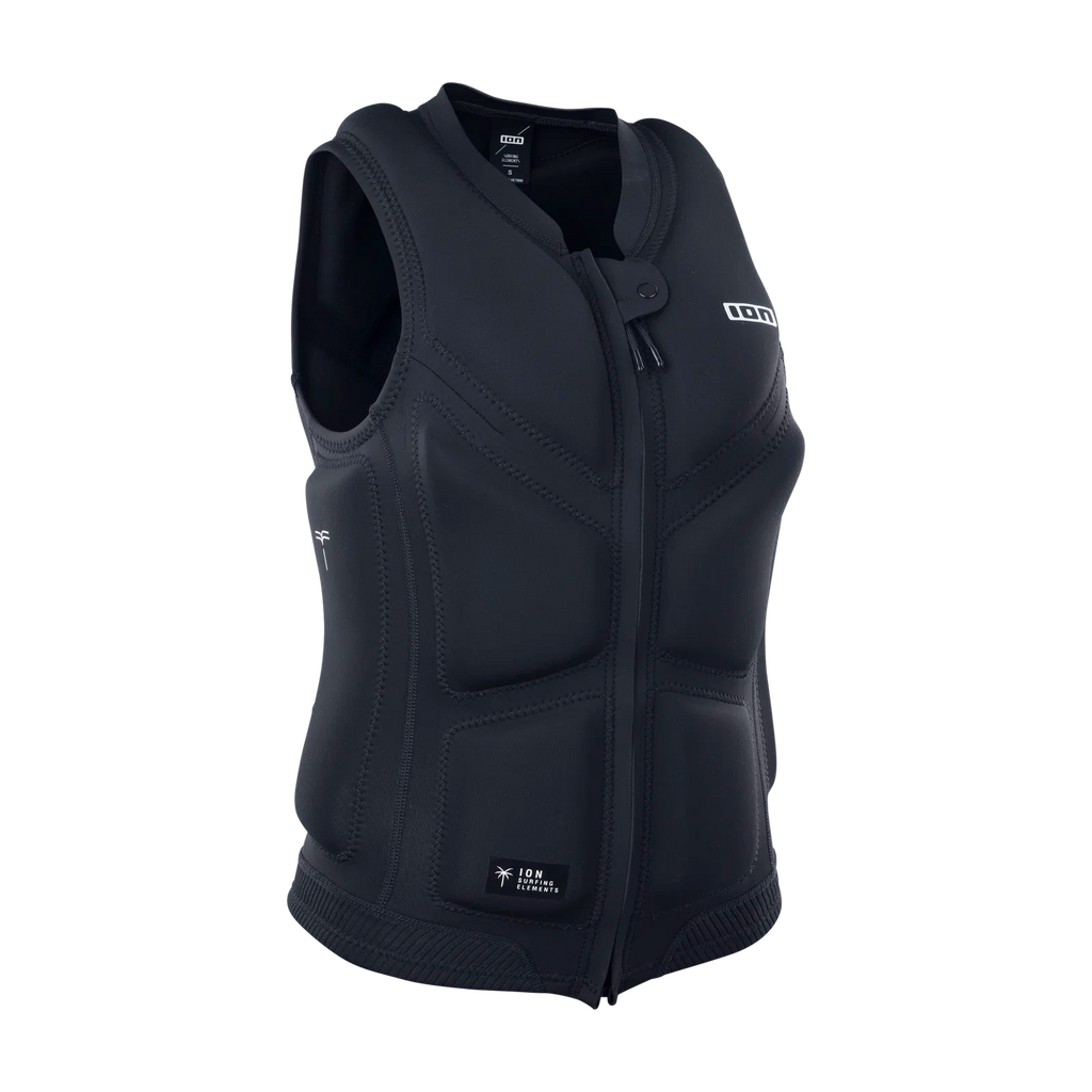 Chaleco de impacto para mujer ION Lunis Vest Front Zip en color negro