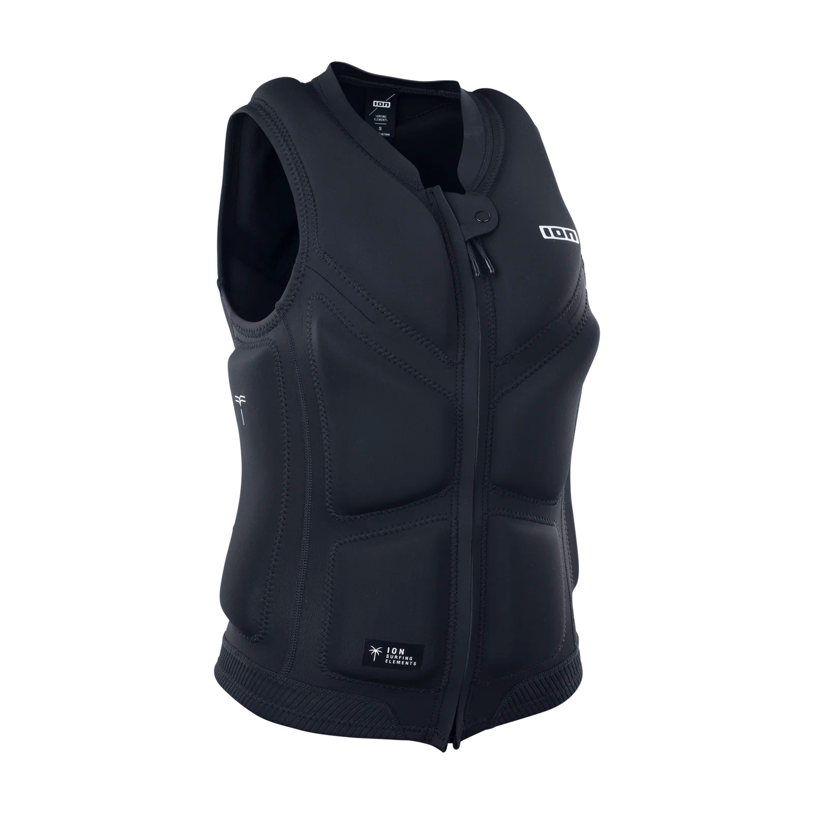 Chaleco de impacto para mujer ION Lunis Vest Front Zip en color negro