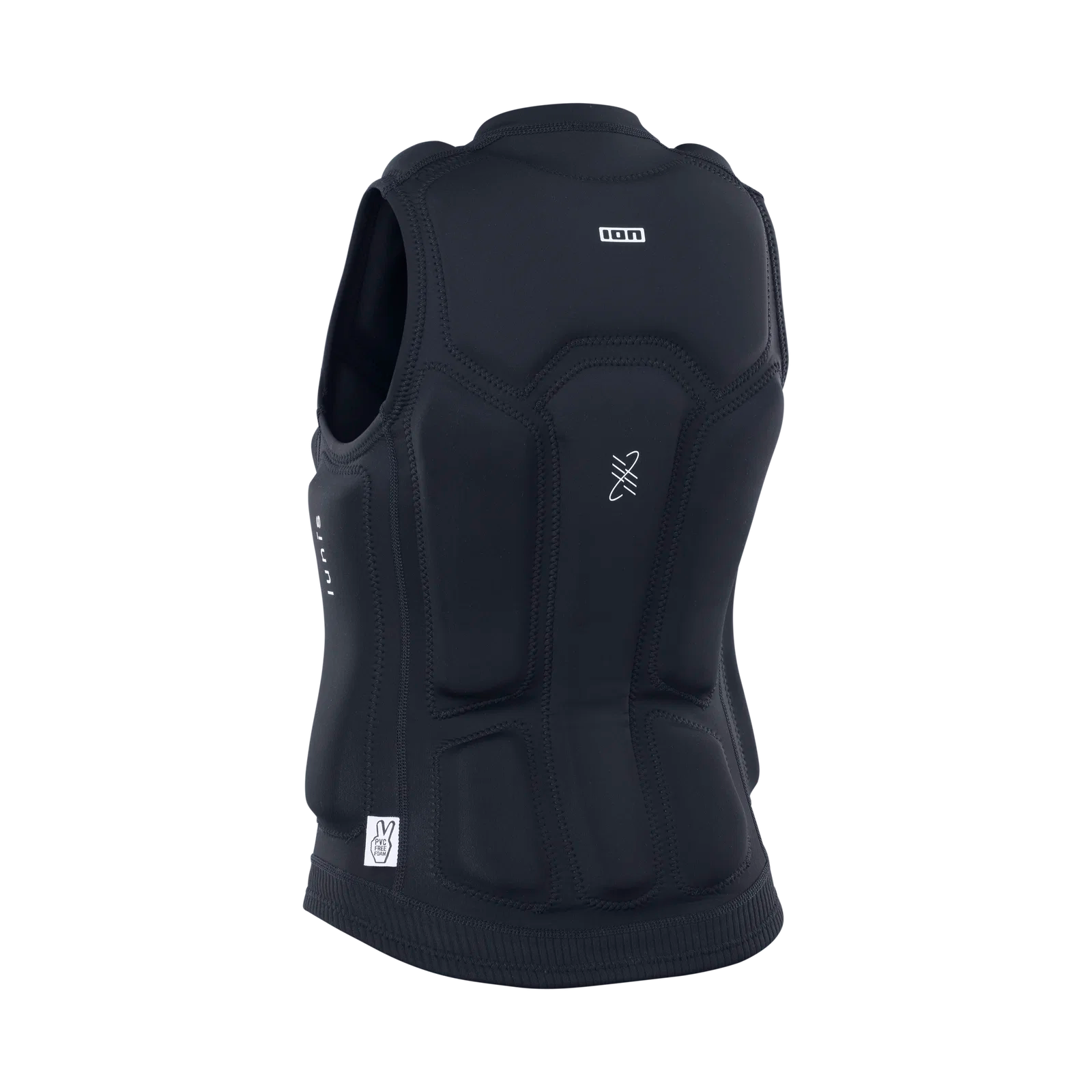 Chaleco de impacto para mujer ION Lunis Vest Front Zip en color negro