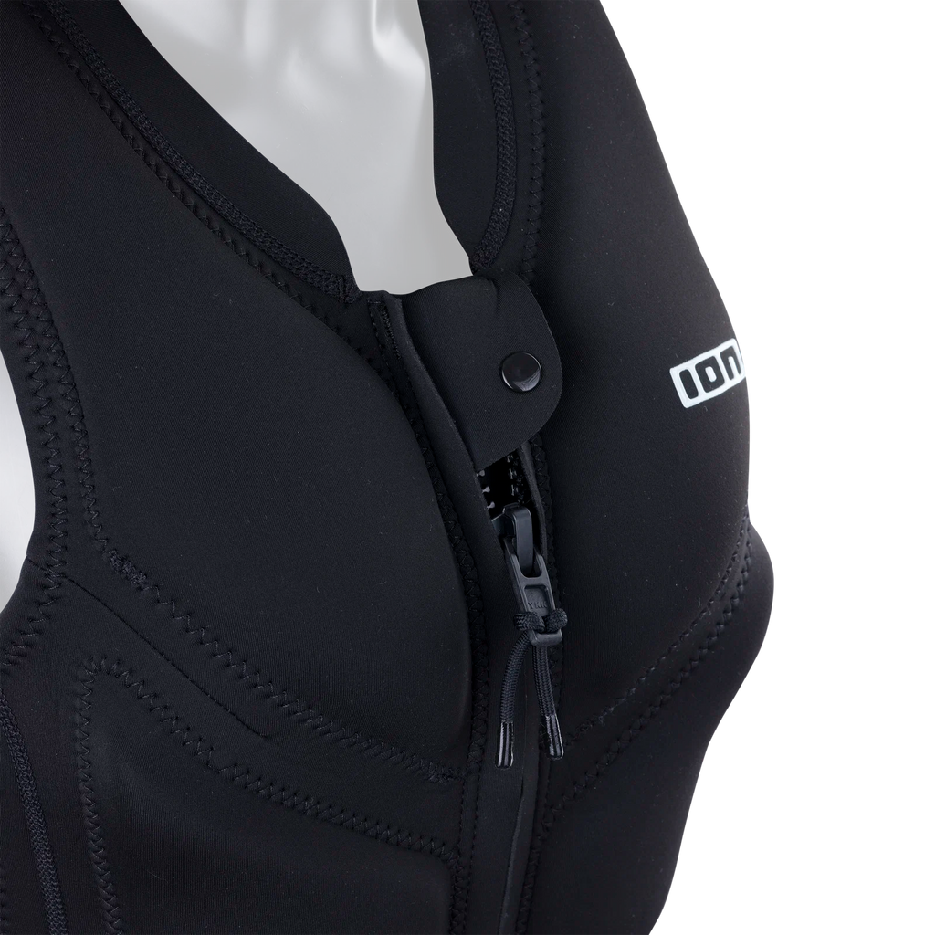 Chaleco de impacto para mujer ION Lunis Vest Front Zip en color negro