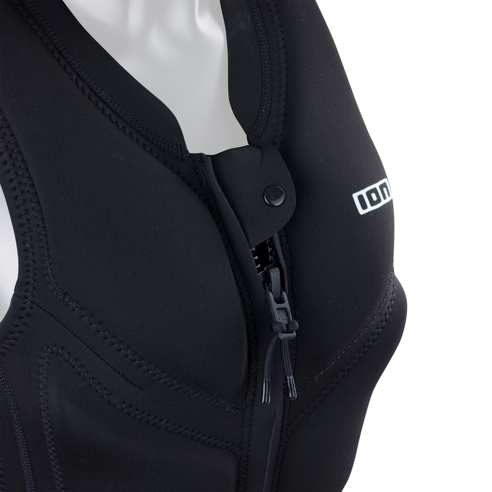 Chaleco de impacto para mujer ION Lunis Vest Front Zip en color negro