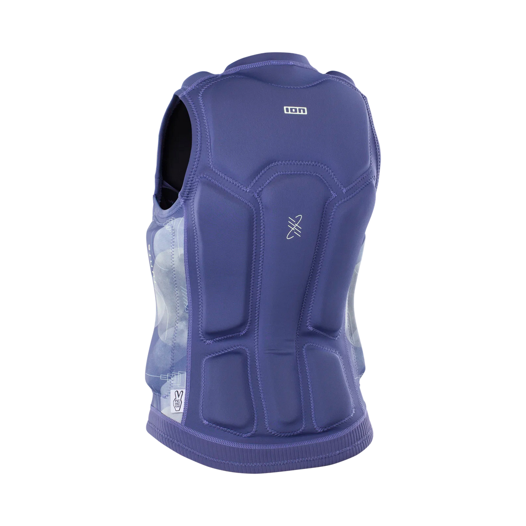 Chaleco de impacto para mujer ION Lunis Vest Front Zip en color azul Deep Water