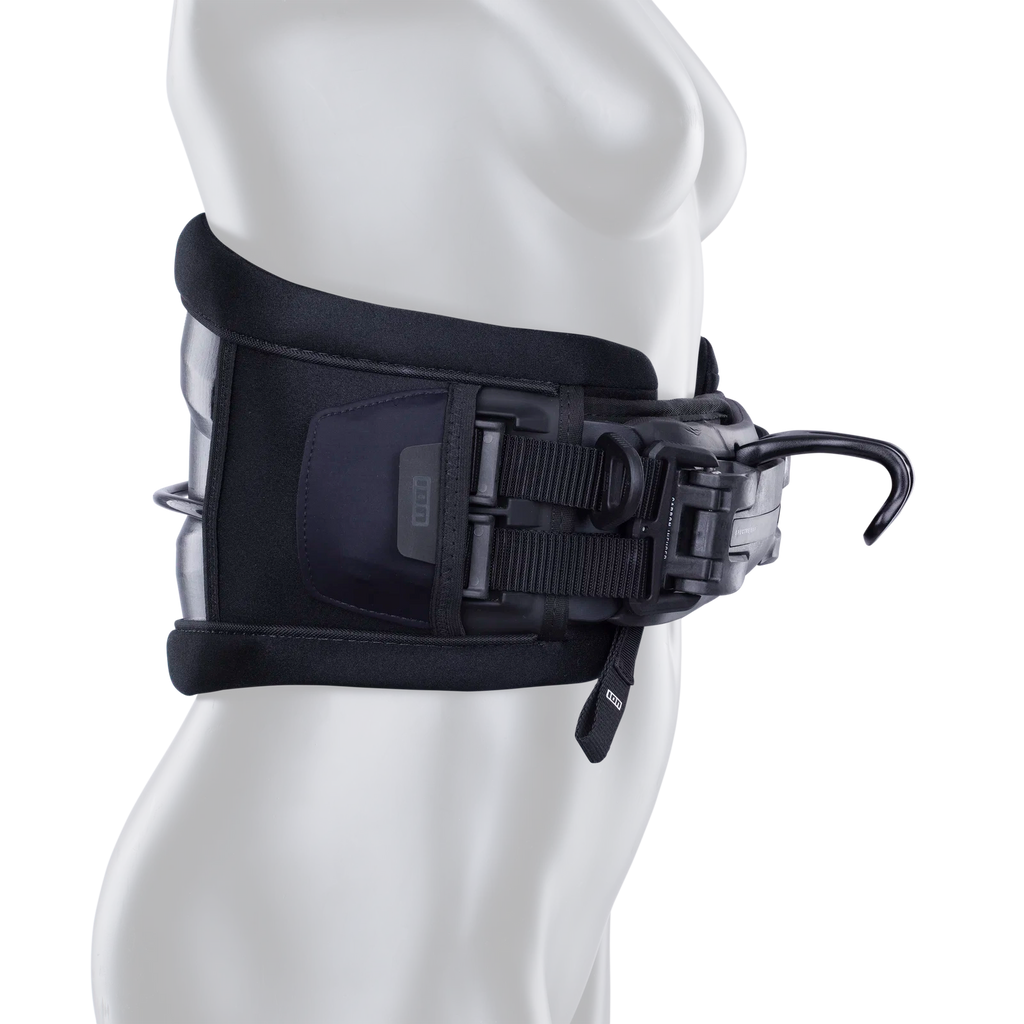 Arnés de kitesurf de cintura para mujer ION Sol Curv 13 en color negro