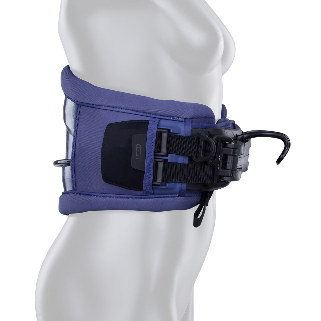 Arnés de kitesurf de cintura para mujer ION Sol Curv 13 en color azul Deep Water