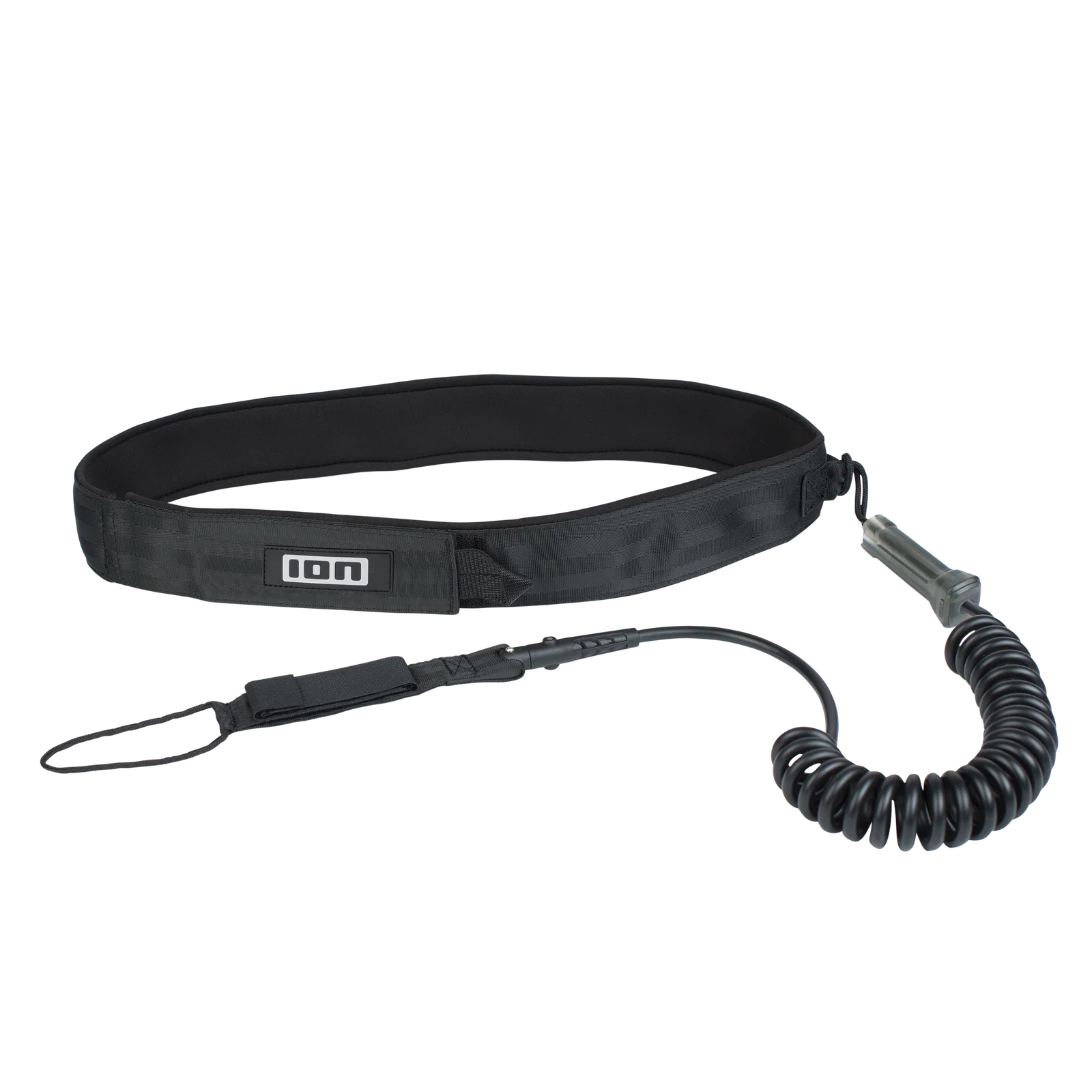 Leash de cintura en espiral con sistema Quick Release ION Wing SUP Leash Core Coiled Hip Safety  