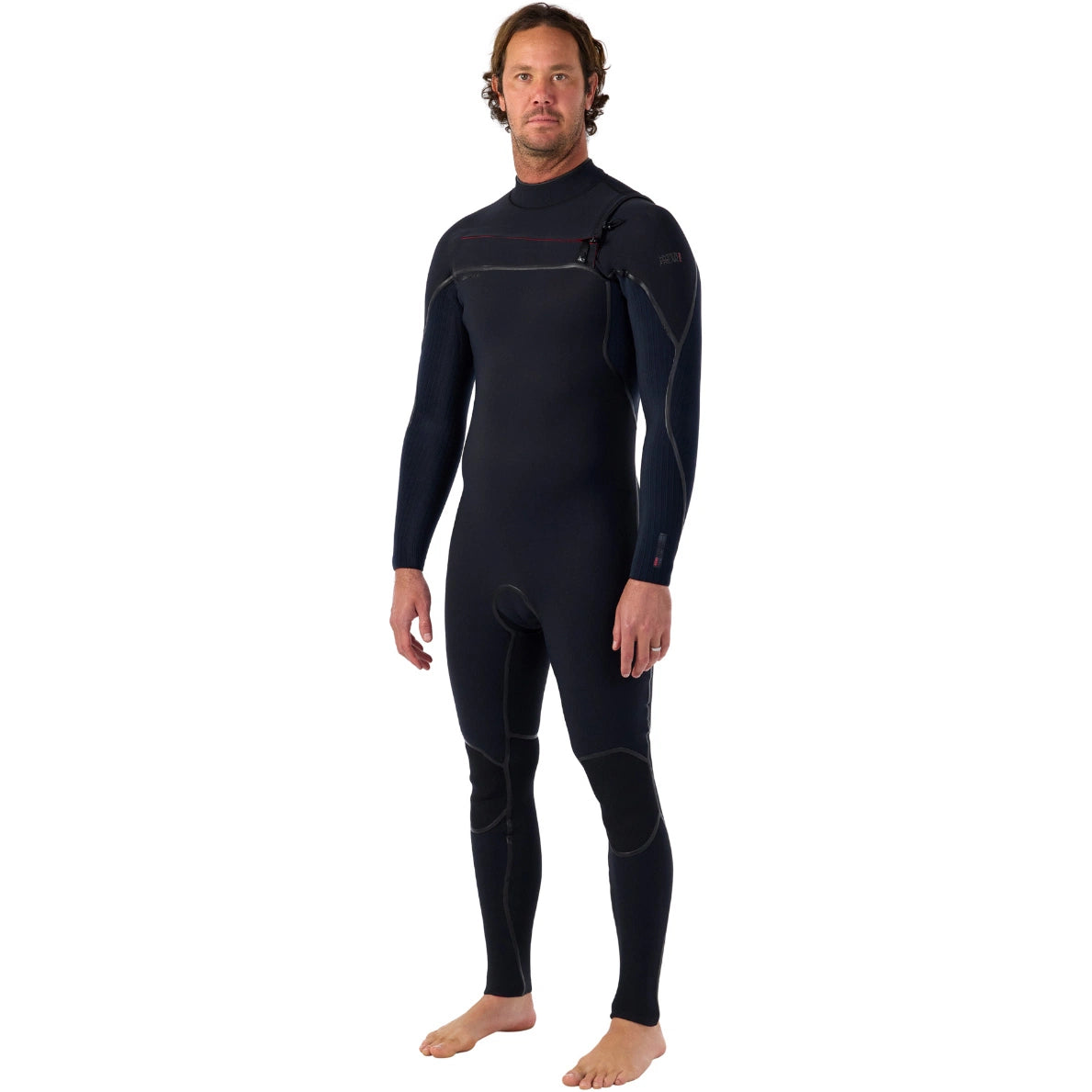 Traje de neopreno completo de invierno 5/4 mm para hombre O'Neill Hyperfreak Fire Chest Zip en color negro