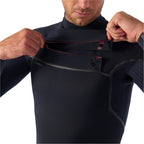 Traje de neopreno completo de invierno 5/4 mm para hombre O'Neill Hyperfreak Fire Chest Zip en color negro