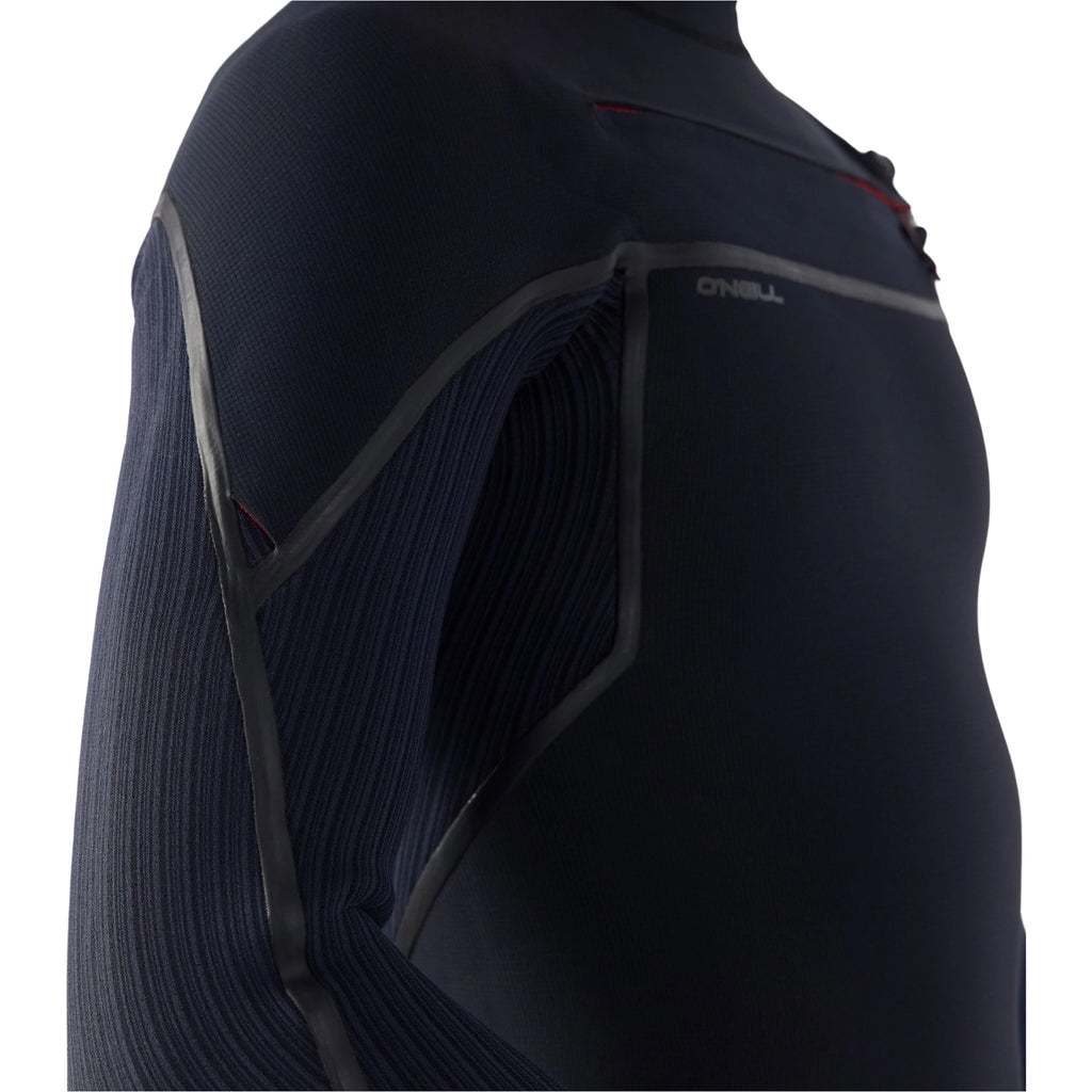 Traje de neopreno completo de invierno 5/4 mm para hombre O'Neill Hyperfreak Fire Chest Zip en color negro
