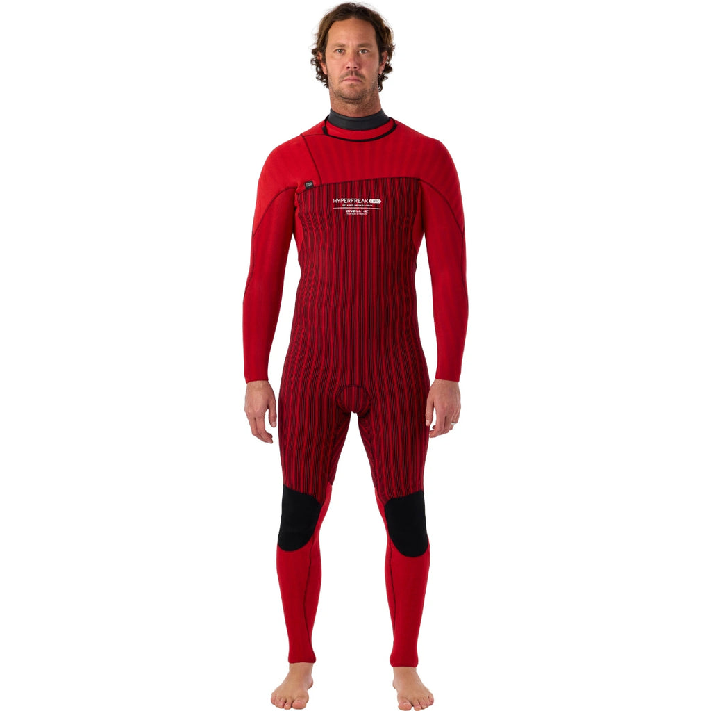 Traje de neopreno completo de invierno 5/4 mm para hombre O'Neill Hyperfreak Fire Chest Zip en color negro