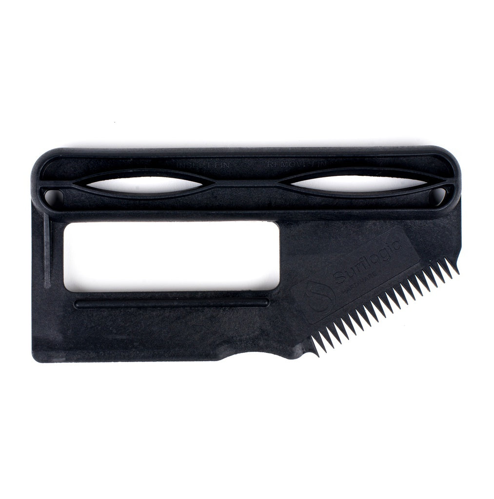Rascador de parafina y llave de quillas Surflogic Wax Fin Tool en color negro