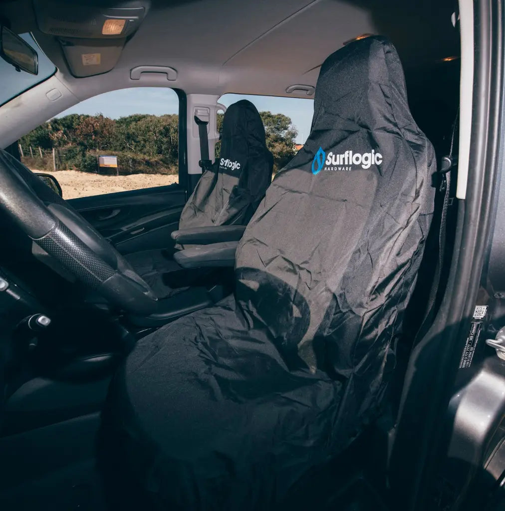 Funda de asiento de coche impermeable de color negro Surflogic Single Black