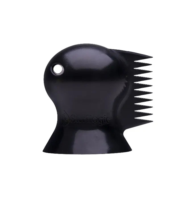 Peine rascador de parafina para tabla de surf Surflogic Dino Wax en color negro