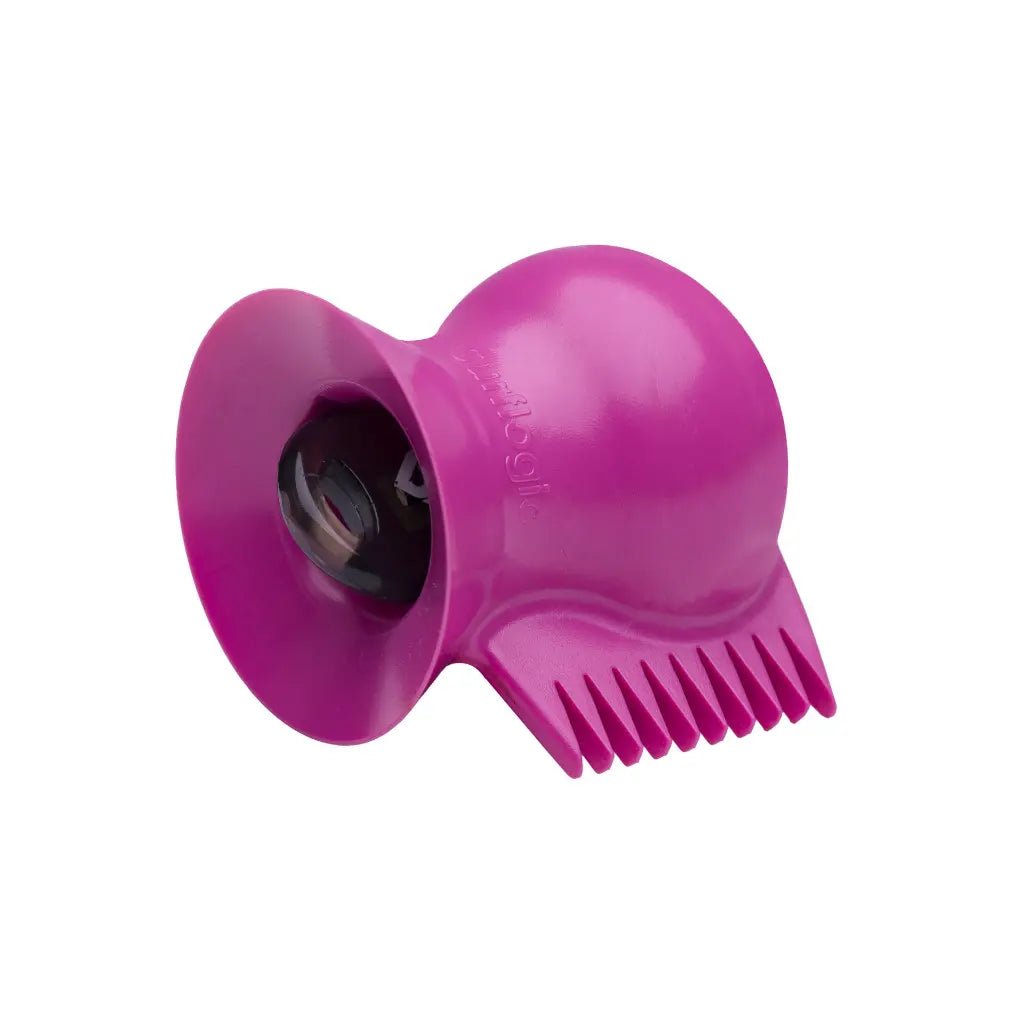 Peine rascador de parafina para tabla de surf Surflogic Dino Wax en color rosa