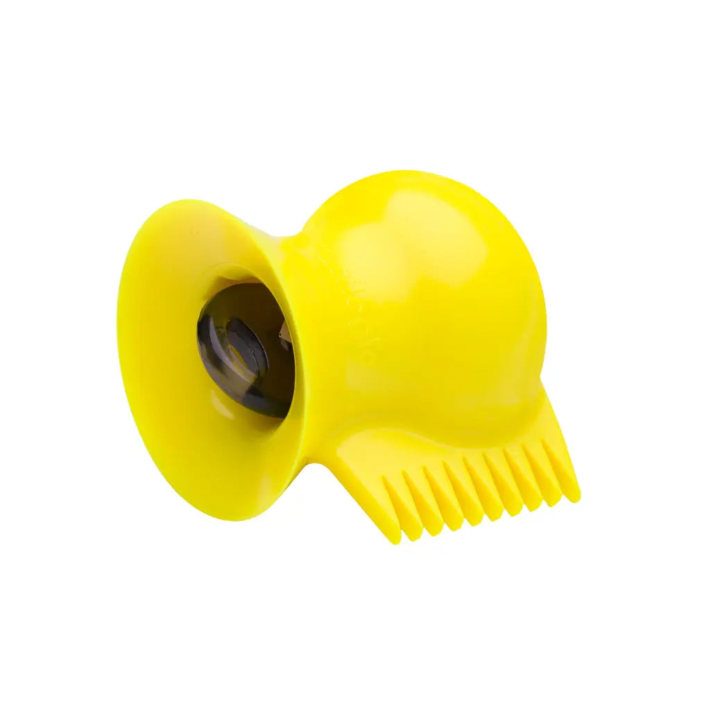 Peine rascador de parafina para tabla de surf Surflogic Dino Wax en color amarillo