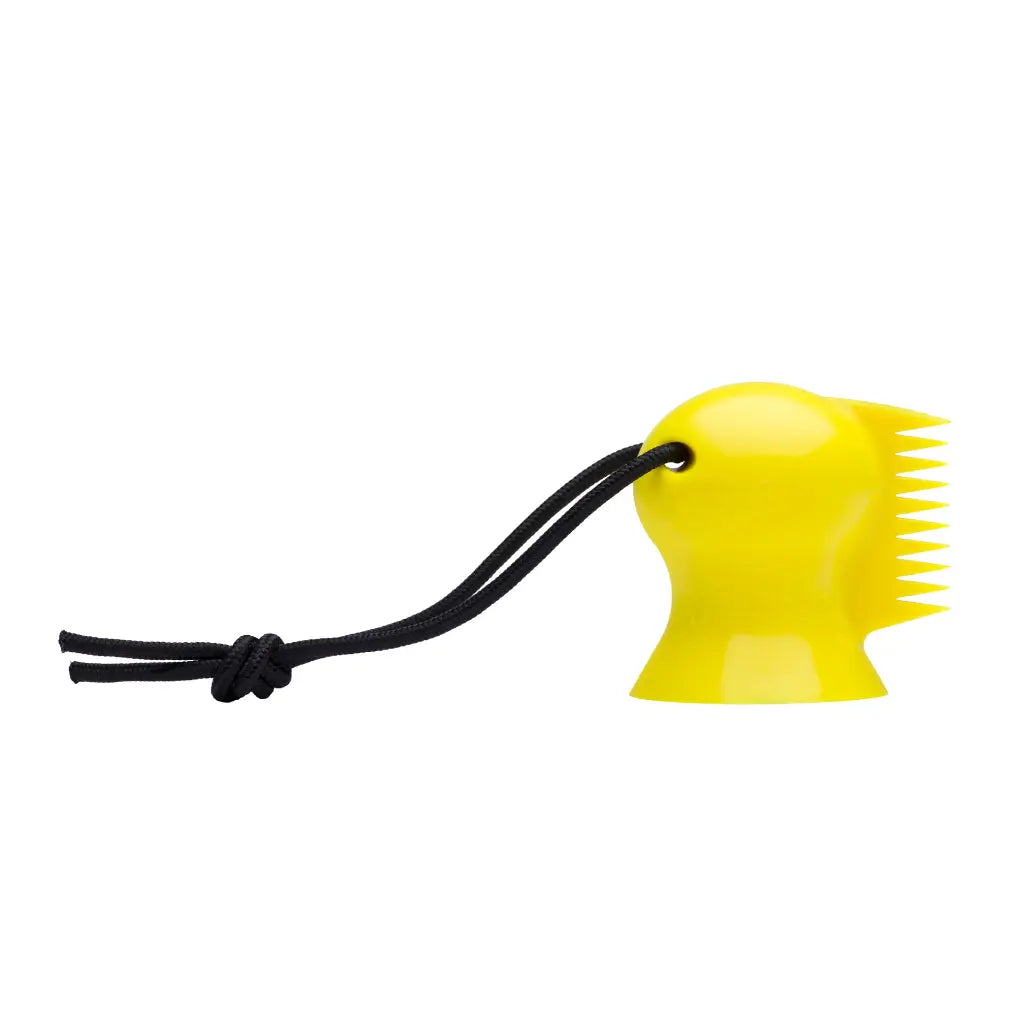 Peine rascador de parafina para tabla de surf Surflogic Dino Wax en color amarillo
