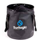 Cubo impermeable plegable de surf Surflogic de 50 litros de capacidad en color negro