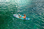 Tabla de paddle surf inflable familiar Aqua Marina Super Trip View 11'2" con ventana de visión submarina