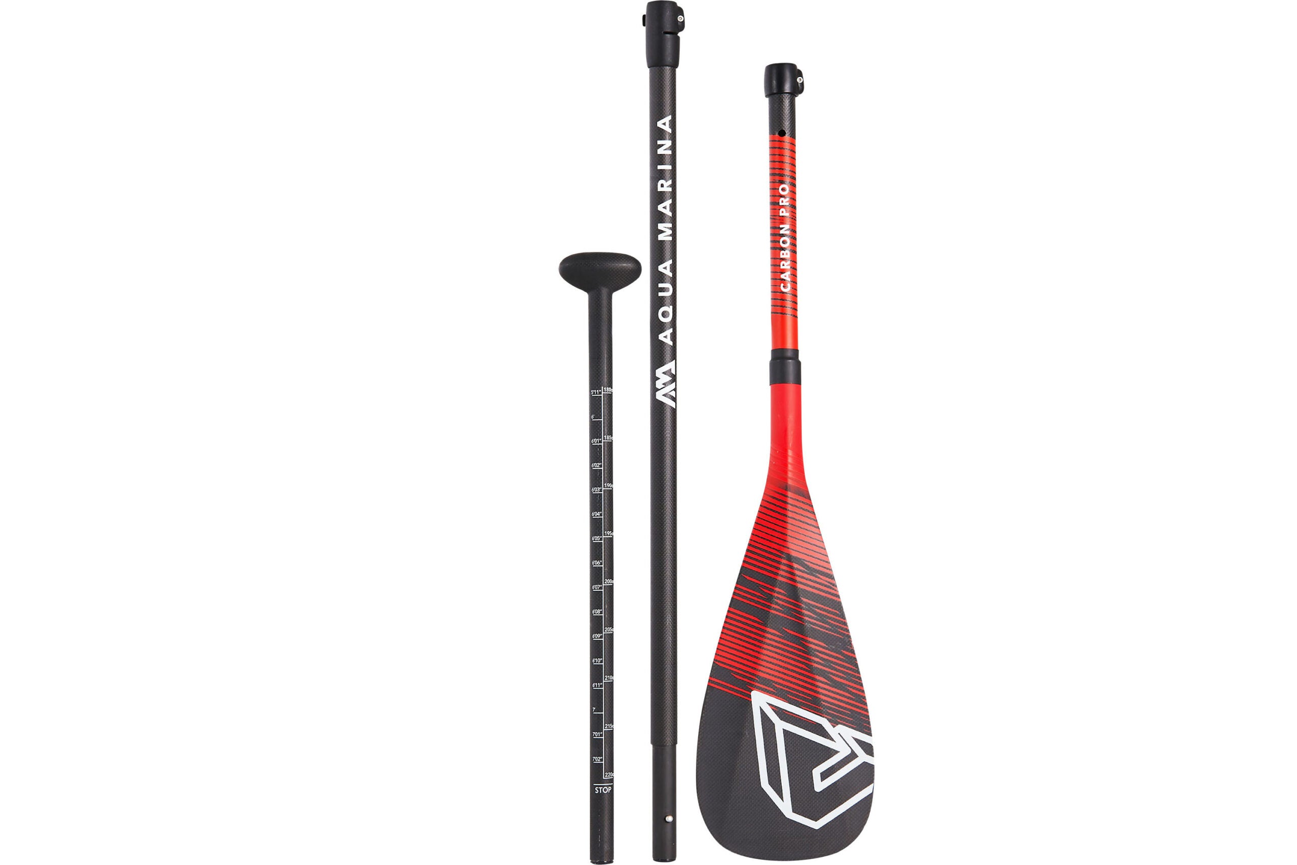 Remo de paddle surf 100% fibra de carbono Aqua Marina Carbon Pro de 3 piezas