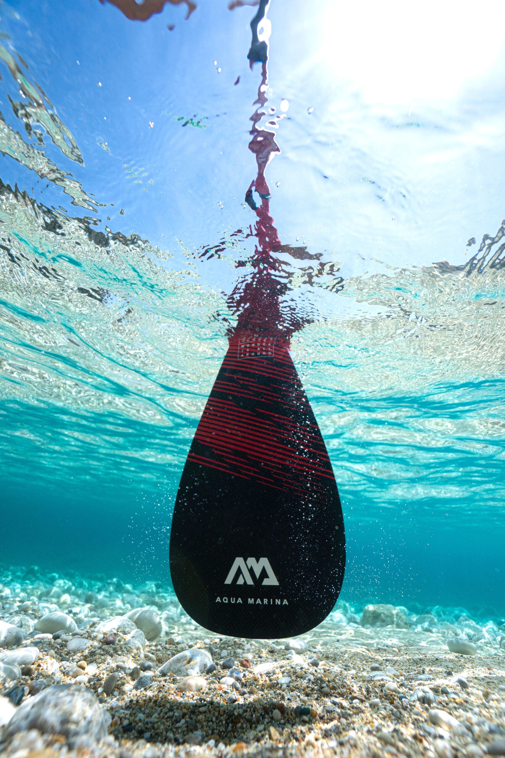 Remo de paddle surf 100% fibra de carbono Aqua Marina Carbon Pro de 3 piezas