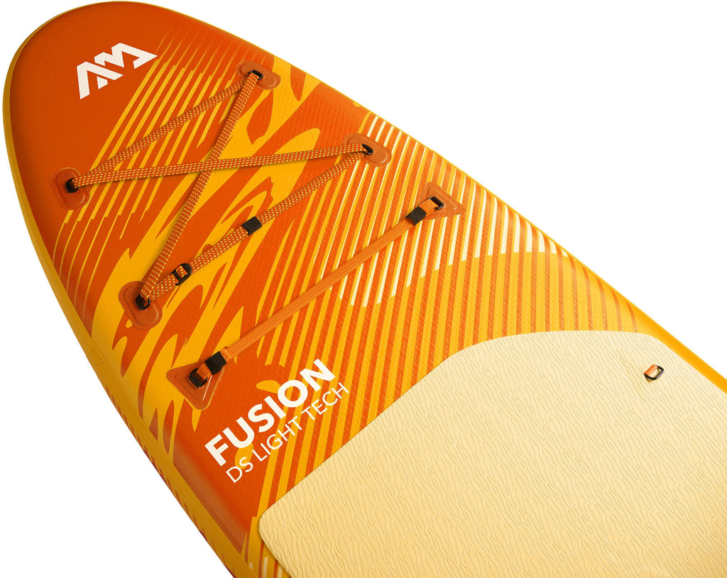 Pack completo de tabla de paddle surf inflable Aqua Marina Fusion 10'10" con remo, inflador y mochila