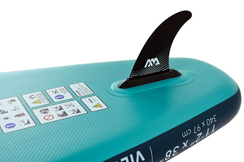 Tabla de paddle surf inflable familiar Aqua Marina Super Trip View 11'2" con ventana de visión submarina