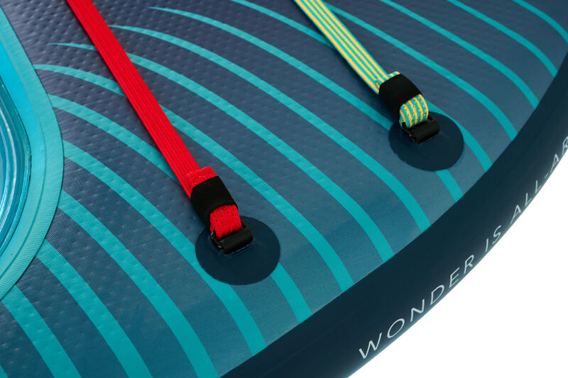 Tabla de paddle surf inflable familiar Aqua Marina Super Trip View 11'2" con ventana de visión submarina