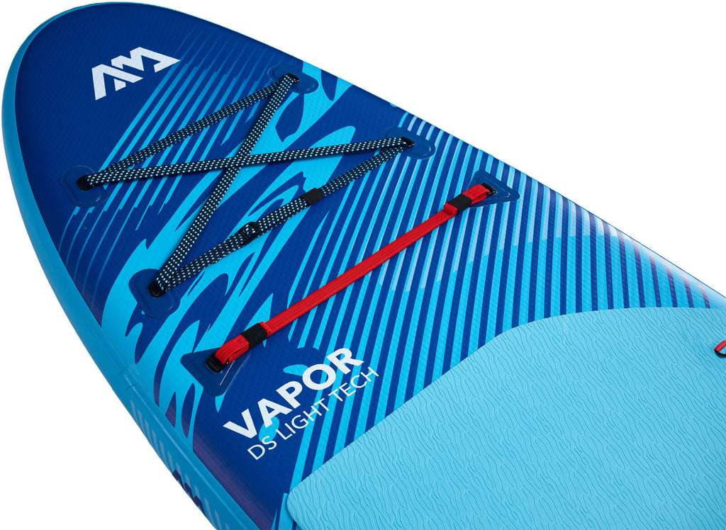 Pack completo de tabla de paddle surf inflable Aqua Marina Vapor 10'4" con remo, inflador y mochila