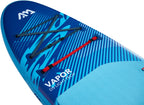Pack completo de tabla de paddle surf inflable Aqua Marina Vapor 10'4" con remo, inflador y mochila