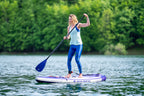 Pack completo de tabla de paddle surf inflable de travesía Aqua Marina Coral Touring 11'6" Night Fade