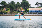 Pack completo de tabla de paddle surf inflable para Yoga Aqua Marina Dhyana 10'8" con remo y cinta de transporte