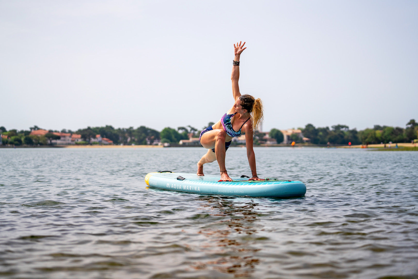 Pack completo de tabla de paddle surf inflable para Yoga Aqua Marina Dhyana 10'8" con remo y cinta de transporte
