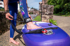 Pack completo de tabla de paddle surf inflable de travesía Aqua Marina Coral Touring 11'6" Night Fade