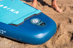 Pack completo de tabla de paddle surf inflable Aqua Marina Beast 10'6" Advanced con remo, bomba y mochila