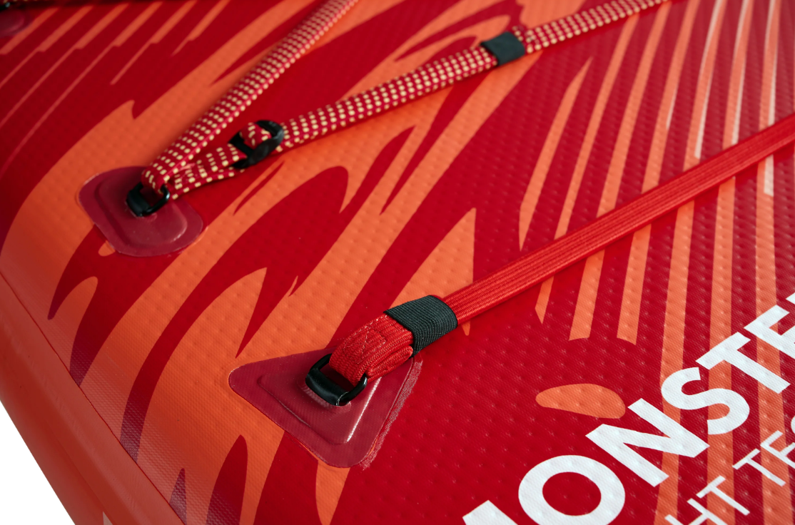 Pack completo de tabla de paddle surf inflable gigante Aqua Marina Monster 12'0" con remo e inflador