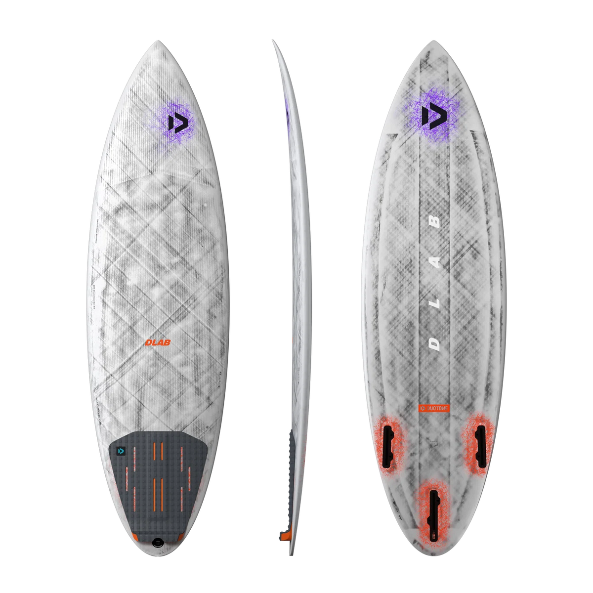Tabla de kitesurf direccional Duotone Blur D/LAB 2027 para navegación en olas a alta velocidad