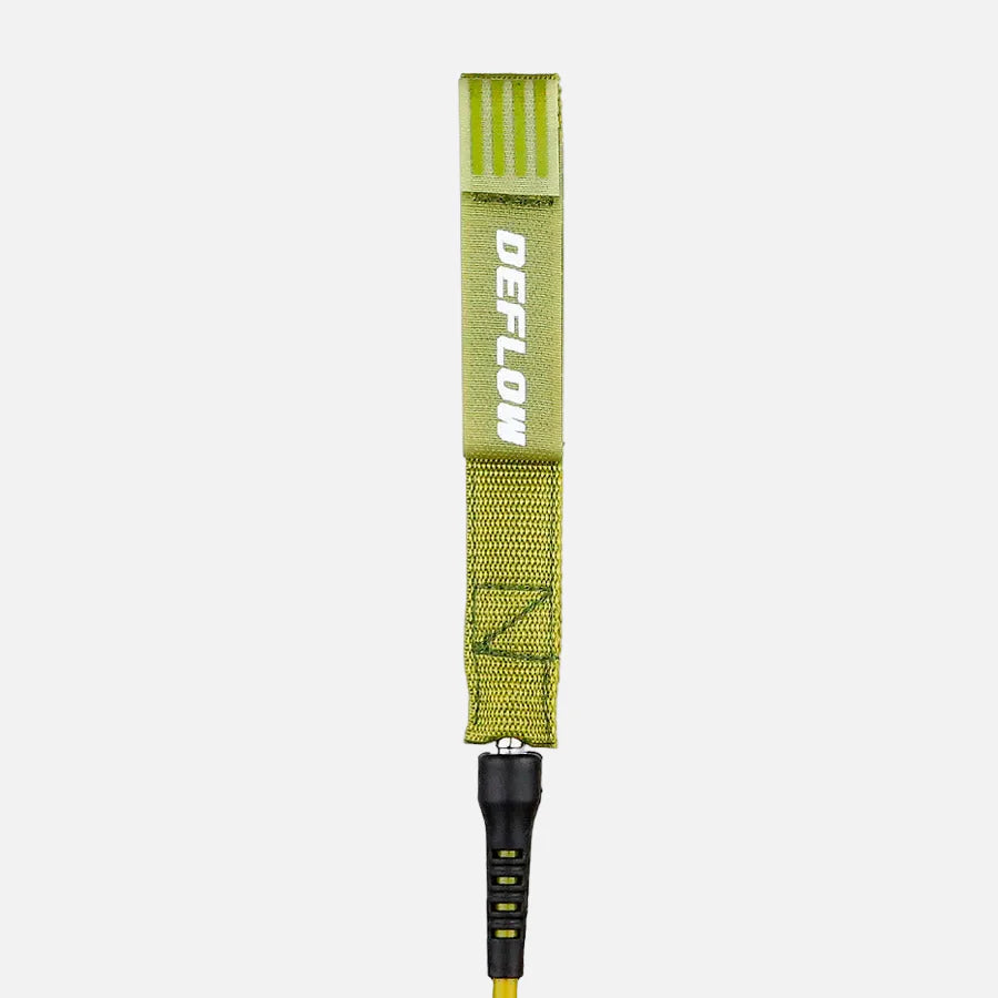 Invento de surf Deflow Core Avocado Oil Leash en color verde aceite de aguacate