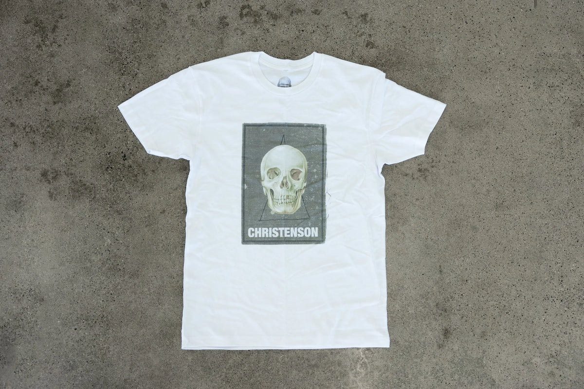 Camiseta de manga corta para hombre Christenson Surfboards Cigar Box Skull T-Shirt