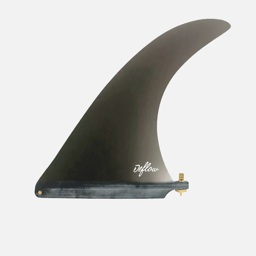 Quilla de surf central Deflow Cream Grey Single Fin para longboard y midlength