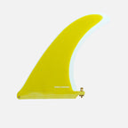Quilla central de surf Deflow Thomas Bexon Single Fin en color amarillo de fibra de vidrio