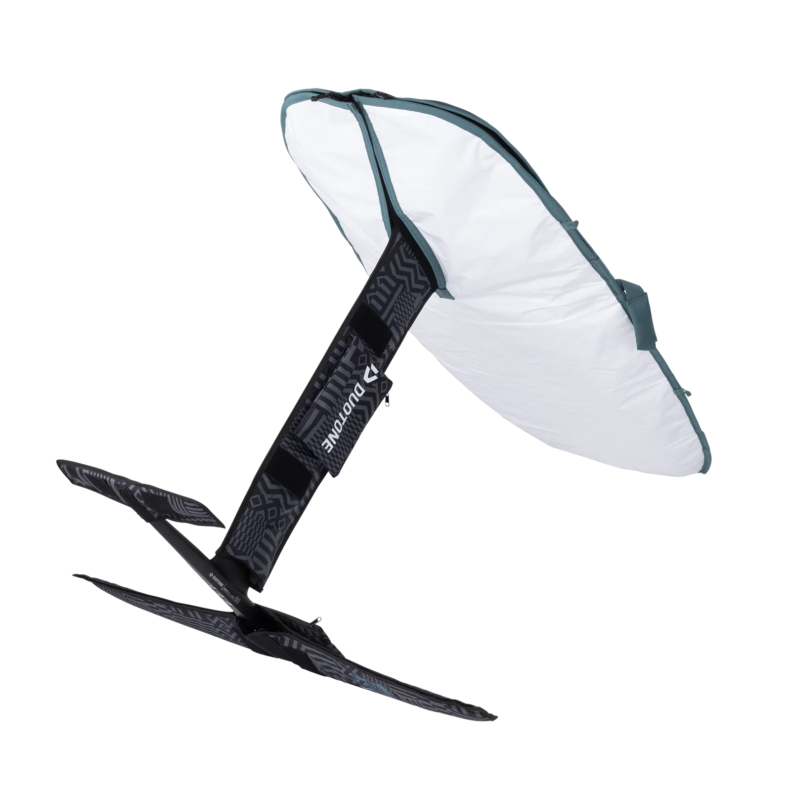 Funda individual para tabla de wing foil Duotone Wing Boardbag Single 2026 en color verde pizarra Slate Green
