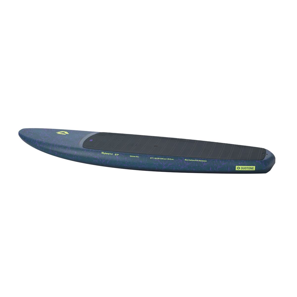 Tabla de wing foil híbrida Duotone Skybrid SLS 2027 con construcción de carbono SLS