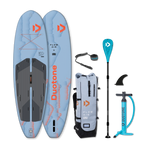 Pack de paddle surf hinchable de touring Duotone Flow Air SLS con remo y accesorios