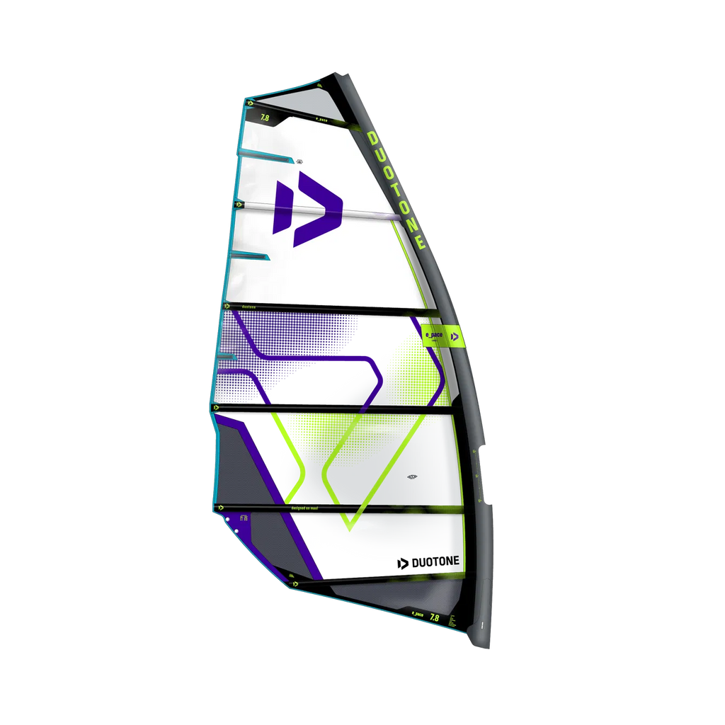Vela de windsurf Freeride Duotone E_PACE 2026 color blanco y gris