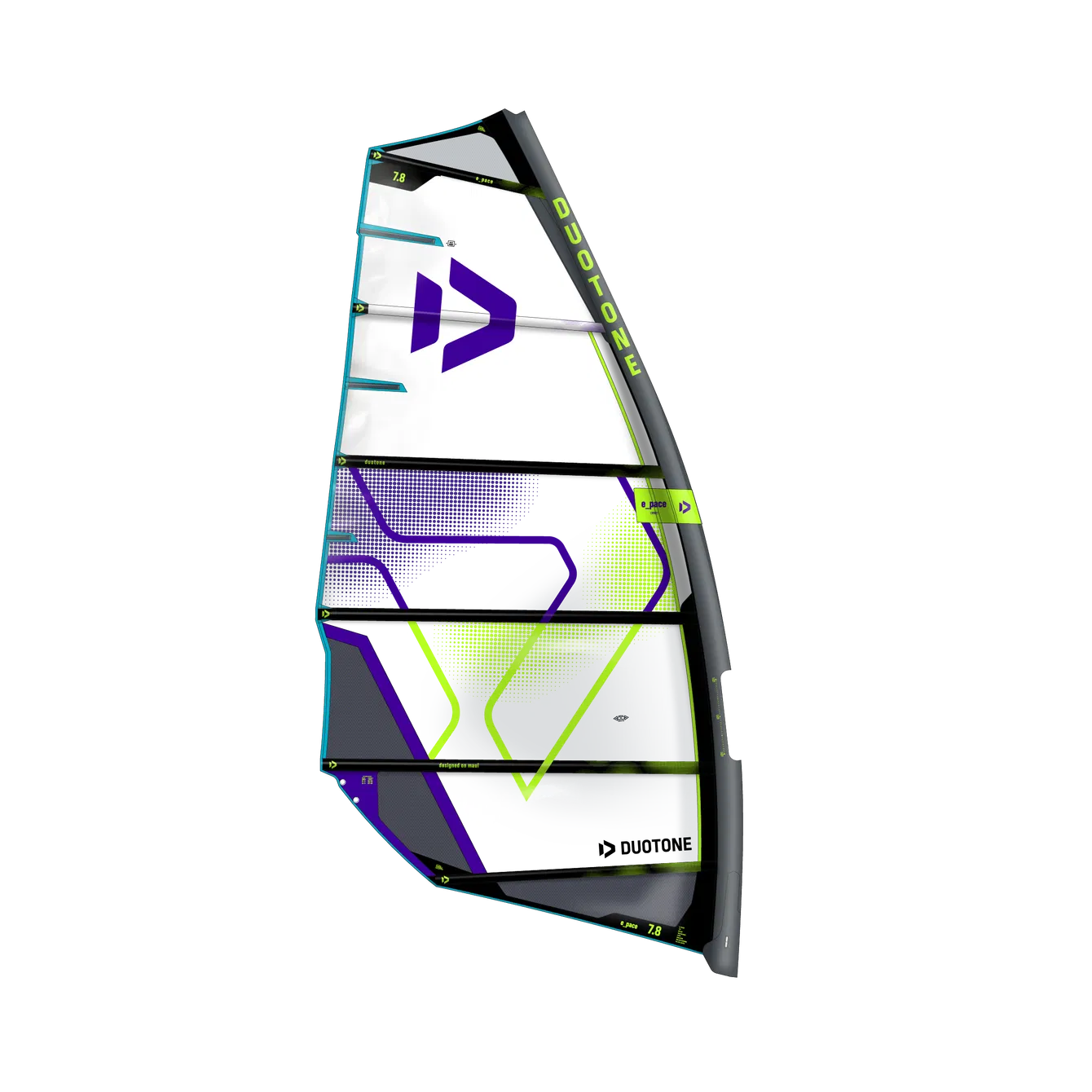 Vela de windsurf Freeride Duotone E_PACE 2026 color blanco y gris