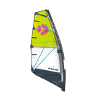 Vela de windsurf de olas Duotone Super_Hero SLS 2026 color amarillo y gris