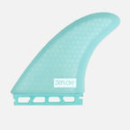Juego de quillas de surf biquilla Deflow Duette Mint Twin Fin con sistema de fijación Futures